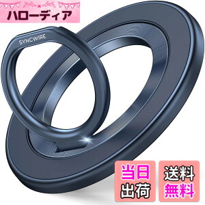 �y���������z�yNEW�`�^���u���[�z Syncwire MagSafe �����O - ���ʃ}�O�l�b�g �X�}�z�����O ������ 360�x��] �}�O�Z�[�t �����O �}�O�l�b�g �o���J�[�����O ���^ �p�x���߉\ �ȒP���E iPhone 15 Pro/