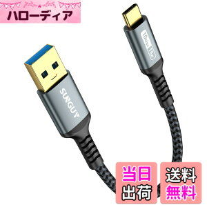 �y���������zSUNGUY USB Type C �P�[�u�� 0.15M USB3.1 Gen2 10Gbps�f�[�^�]�� �^�C�v c �����[�d USB-A to USB-C �Z�� �����b�L�R�l�N�^ Android Auto�Ή� �i�C�����҂� ���ϋv�� iPhone17/16/15�V���[�Y�AGalaxy S24 ultr