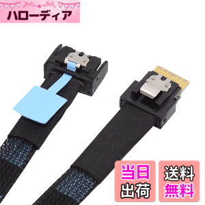�y���������zNFHK PCI-E 5.0 Mini Cool Edge IO MCIO PCI-E 4i 38�s�� �I�X - SFF-8654 �X�������C�� 4X �G�N�X�e���_�[�P�[�u�� 50cm