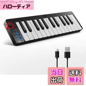 �y���������zDonner MIDI�L�[�{�[�h 25�� USB�R���g���[���[ �~�j���� �R���p�N�g �x���V�e�B�Ή� ���y���� ���{��戵������ �u���b�N N-25