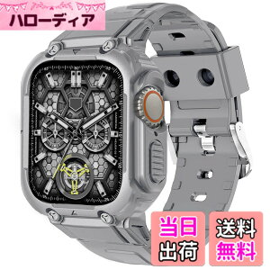 �y���������z[CABOBE] Apple Watch �o���h �P�[�X ��̌^ �Ή� 49mm 45mm 44mm 42mm 41mm 40mm 38mm �A�b�v���E�I�b�` �o���h �A�b�v���E�I�b�` �x���g TPU�P�[�X ��̌^ Apple Watch Series 9/8/7/SE2/SE/6/5/4/3/2/1 Apple Wa