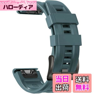�y���������z[YOCAHU] QuickFit 22 mm �o���h �����p for GARMIN(�K�[�~��) Fenix 7 Pro Solar/Approach S70 47mm/Forerunner 965 �Ή� �X�g���b�v �V���R�� �x���g �_�炩�� �h���� �K�[�~�� �p �����o���h (Lake Blue)