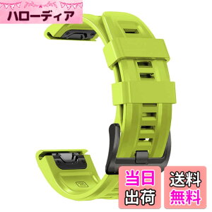 �y���������z[YOCAHU] QuickFit 22 mm �o���h �����p for GARMIN(�K�[�~��) Fenix 7 Pro Solar/Approach S70 47 mm/Forerunner 965 �Ή� �X�g���b�v �V���R�� �x���g �_�炩�� �h���� �K�[�~�� �p �����o���h (Lime)
