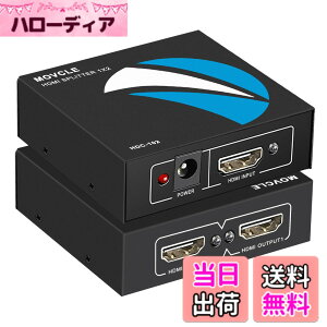 �y���������zMovcle HDMI ���z�� 1����2�o�� HDMI �X�v���b�^�[ 1����2�o�� ���z�� 2��ʓ����o�� �I�[�f�B�I���� 4Kx2K/1080P�Ή� 3D���o���� HDMI�[�q ���� HDMI ���z�@ �����o�� PS4/Xbox/HDTV/DVD �v���W�F