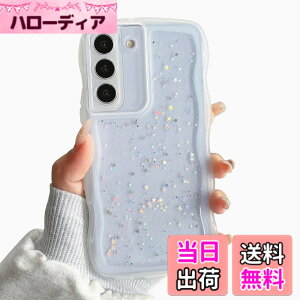 �y���������zQLTYPRI Galaxy S22 �P�[�X �N���A TPU �J�o�[ �E�F�[�u ������� �؍� ���� �E�F�[�u �O���b�^�[ ���� ���^ �y�� �ϏՌ� ����~�� (SC-51C / SCG13) �X�}�z�P�[�X ���C�����X�[�d�Ή� �X