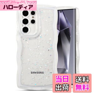 �y���������zQLTYPRI Galaxy S24 Ultra �P�[�X �N���A TPU �J�o�[ �E�F�[�u ������� �؍� ���� �E�F�[�u �O���b�^�[ ���� ���^ �y�� �ϏՌ� ����~�� (SC-52E / SCG26) �X�}�z�P�[�X ���C�����X�[�d�Ή�