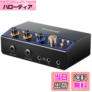 �y���������zTONOR �z�M�p�I�[�f�B�I�C���^�[�t�F�[�X�A�_�u��XLR�`�����l���I�[�f�B�I�~�L�T�[�iRGB �t���j�A�R���e���c�N���G�C�^�[�����A���[�v�o�b�N�{�^���A�X�^�W�I�^���A�v���p�v��