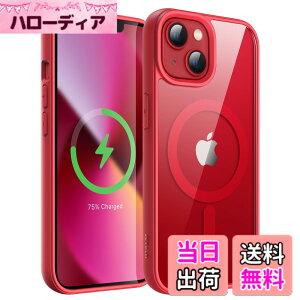 �y���������zJETech iPhone 13 mini 5.4�C���`�p �}�O�l�b�g �P�[�X MagSafe�ɑΉ� �Ռ��z�� �o���p�[�J�o�[ �\���b�h�J���[�}�b�gTPU�t���[�� �����h�~ �N���A�o�b�N (���b�h)