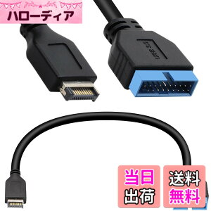 �y���������zXiatiaosann USB 3.0 19/20�s���w�b�_�[�}�U�[�{�[�h�����P�[�u���� USB 3.1�t�����g�p�l��Type-E�w�b�_ �I�X-�I�X�A�_�v�^�f�[�^�`��200mm/7.87in���C�� ASUS�p PC�R���s���[�^�R�l�N�^�p