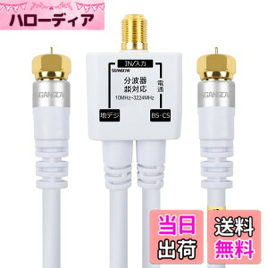 �y���������zSGANGCAR ���g�� 4K8K�q������ 3224MHz �n�f�W/BS/CS/CATV/�f�W�^�������Ή� 4CFB�P�[�u����̌^ 20cm (�z���C�g)
