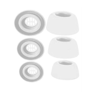 �y���������zA-Pcas �C���[�s�[�X Anker�C���z���p Soundcore�C���z���pLiberty 4 NC�ɑΉ�����C���[�`�b�v �C���z���L���b�v �V���R���� 3�T�C�Y 3�y�A �z���C�g �i4NC126W3P�j