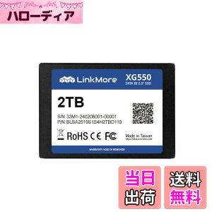�y���������zLinkMore XG550 2TB 2.5�C���` ����SSD SATAIII 6Gb/s (�ő�Ǎ�540MB/s)
