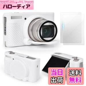 �y���������zSX740 �J�����P�[�X�A�N�Z�T���[�Z�b�g[�t�������t�B����2���t��]�V���R���ی�P�[�X Canon PowerShot SX730 SX740 HS�f�W�^���J�����Ή�(�z���C�g)