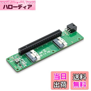 �y���������z10Gtek �f���A�� SlimSAS 8i to PCIe X16 �X���b�g �A�_�v�^�AGEN4 PCIe4.0