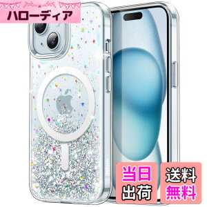 �y���������zJETech iPhone 15 Plus 6.7�C���`�p �L���L�� �P�[�X MagSafe�Ή� �����p �N���A ���킢�� �u�����u���� �s�J�s�J �ϏՌ� �}�O�l�b�g�� �X�}�z�J�o�[ (�N���A)