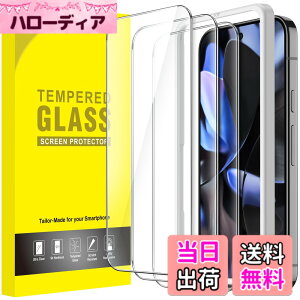 �y���������zJETech Google Pixel 10 / 10 Pro / 9 / 9 Pro �p �t���ی�t�B���� �����K���X�� �K�C�h�g�t�� �w��F�ؑΉ� HD�N���A 3���Z�b�g