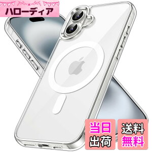 �y���������zJETech iPhone 16 Plus 6.7�C���`�p �}�O�l�b�g �P�[�X MagSafe�Ή� �Ռ��z�� �o���p�[�J�o�[ �����h�~ �N���A�o�b�N (�N���A)