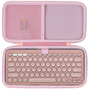 �y���������zLebakort�ی�P�[�X�ɓK������Logicool(���W�N�[��)PEBBLE KEYS 2 K380sGR ���^ �y�� 415g ���^ Bluetooth Logi Bolt ���C�����X�L�[�{�[�h (�s���N �P�[�X)