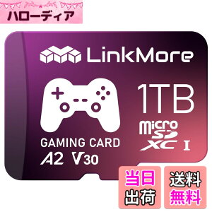 �y���������zLinkMore XV23 PRO 1TB A2V30 MicroSDXC �J�[�h Switch�Ή� SD�A�_�v�^�[�t�y�ő�Ǎ�170MB/s�z