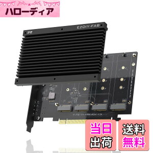 �y���������zEZDIY-FAB Quad M.2 PCIe 4.0/3.0 X16 �g���J�[�h�A�q�[�g�V���N�t��, PCI-Express X4�Ή�, Intel �v���b�g�t�H�[���� RAID-on-CPU (VROC) ����� AMD �v���b�g�t�H�[���� PCIe 4.0 RAID,M/B PCIe ���򂪕K�v, M