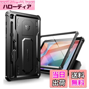 �y���������zDexnor Samsung Galaxy Tab S6 Lite�p�P�[�X [��ʕی�t�B��������&�L�b�N�X�^���h�t��] �ϏՌ� �R�p�K�i ���ی�J�o�[(�u���b�N)
