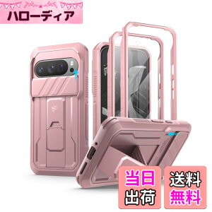 �y���������zDexnor Google Pixel 9 Pro�p �P�[�X �X���C�h���J�����J�o�[�������X�N���[���v���e�N�^�[���L�b�N�X�^���h�t�� �R�p���ϏՌ� �S�ʖh�� ���o���p�[�ی�J�o�[(�s���N)