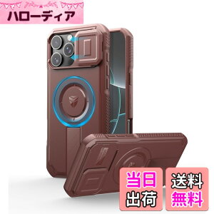 �y���������zDexnor iPhone 16 Pro Max�p �P�[�X - �X���C�h���J�����J�o�[�������\�L�b�N�X�^���h�t�� �}�O�l�b�g���ϏՌ� �w�r�[�f���[�e�B �v���e�N�e�B�u�J�o�[(���b�h)