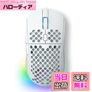 �y���������zDIERYA Falcon M1 ���C�����X�Q�[�~���O�}�E�X ���� 24000DPI 180���ԋ쓮 ���y��90g 6�{�^���J�X�^�}�C�Y RGB 2.4G/BT5.2/USB-C �L�� �z���C�g