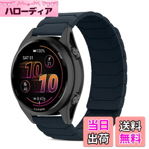 �y���������z[CiimWaa] 22mm �o���h for Garmin Venu 4/3 45mm/vivoactive 4/Venu2 �p �V���R�� ���v�o���h ���͂Ȏ��C �X�}�[�g�E�H�b�`���� �}�O�l�b�g �_�炩�� �����^ �j�����p ���K�� �x���g �K�[�~�� garm
