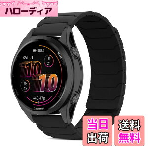 �y���������z[CiimWaa] 22mm �o���h for Garmin Venu 4/3 45mm/vivoactive 4/Venu2 �p �V���R�� ���v�o���h ���͂Ȏ��C �X�}�[�g�E�H�b�`���� �}�O�l�b�g �_�炩�� �����^ �j�����p ���K�� �x���g �K�[�~�� garm