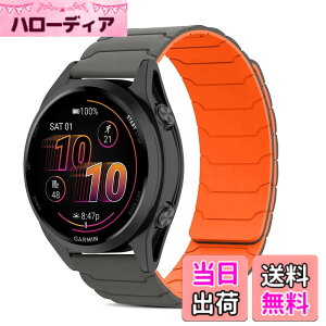 �y���������z[CiimWaa] 22mm �o���h for Garmin Venu 4/3 45mm/vivoactive 4/Venu2 �p �V���R�� ���v�o���h ���͂Ȏ��C �X�}�[�g�E�H�b�`���� �}�O�l�b�g �_�炩�� �����^ �j�����p ���K�� �x���g �K�[�~�� garm