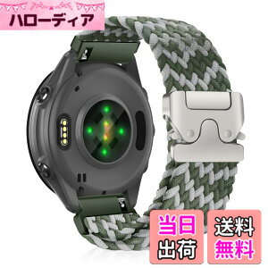 �y���������z[CiimWaa] 22mm �o���h for Garmin(�K�[�~��) Venu 4/3 45mm/vivoactive 4/Venu 2 �p �����o���h �҂ݍ��� ���v�x���g �N�C�b�N�����[�X ���v�o���h �_�炩�� �ʋC�� �����p�x���g Garmin Forerunner 265/