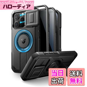 �y���������zDexnor iPhone 15 Pro�Ή� �X���C�h���J�����J�o�[�������\�L�b�N�X�^���h���̂������h�~�t�B�����t�� MagSafe�Ή� �ϏՌ��o���p�[�P�[�X�����C�ی�J�o�[ �u���b�N(�u���b�N)