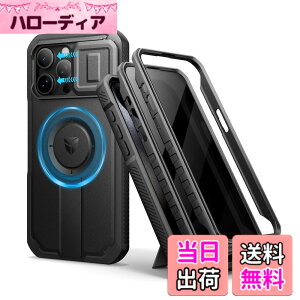 �y���������zDexnor iPhone 15 Pro Max�Ή� �X���C�h���J�����J�o�[�������\�L�b�N�X�^���h���̂������h�~�t�B�����t�� MagSafe�Ή� �ϏՌ��o���p�[�P�[�X�����C�ی�J�o�[ �u���b�N(�u���b�N)
