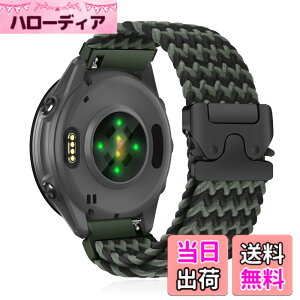 �y���������z[CiimWaa] 22mm �o���h for Garmin(�K�[�~��) Venu 4/3 45mm/vivoactive 4/Venu 2 �p �����o���h �҂ݍ��� ���v�x���g �N�C�b�N�����[�X ���v�o���h �_�炩�� �ʋC�� �����p�x���g Garmin Forerunner 265/