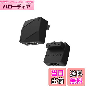 �y���������zEZDIY-FAB USB3.2 Gen1 19�s�� - Type-E L�^ 90�x ���p�A�_�v�^�[ ���w�b�_�[ �����ϊ� �}�U�[�{�[�h�p USB 3.0�t�����g�p�l�� Type-C�ϊ� ���z�� �ȃX�y�[�X ���h�~ �W���^�C�v �� - 1�p�b�N