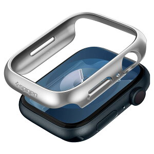 yzSpigen Apple Watch P[X 45mm y Apple Watch 9 / 8 / 7 Ή z  Ռ z ȒPȎt ^ Vv X y یJo[ AbvEHb`P[X VEtBbg ACS04178 (