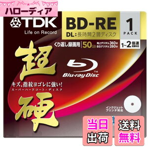 �y���������zTDK �^��p�u���[���C�f�B�X�N ���d�V���[�Y BD-RE DL 50GB 1-2�{�� �z���C�g���C�h�v�����^�u�� 1�� 10mm�P�[�X BEV50HCPWA1A