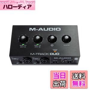 �y���������zM-AUDIO M-Track Duo HD �I�[�f�B�I�C���^�[�t�F�C�X USB-C�Ή� 24bit�E192kHz 2�C��2�A�E�g(XLR/TRS�Ή�) ���R�[�f�B���O�E�z�M�E�|�b�h�L���X�g�Ή� �\�t�g�E�F�A�X�C�[�g�t�� �T�C�Y�F48kHz