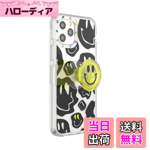 �y���������zPopsockets iPhone 12/12 Pro �P�[�X ���|�W�V���i�u���X���C�h�O���b�v�t�� MagSafe - All Smiles �F�FAll Smiles�A�T�C�Y�FiPhone 12 / 12 Pro
