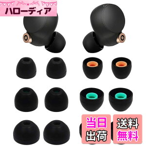 �y���������z�����p�C���[�`�b�v�o�b�h 6�g WF-1000XM4 / WF-1000XM3 / WF-C500�p �C���[�`�b�v �C���z�� �t���L�V�u�� �\�t�g�V���R�����o�[ �X�L���A�N�Z�T���[ Sony WF-1000XM4�Ή� �F�F�u���b�N�A�T�C