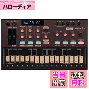 �y���������zKORG(�R���O) FM�V���Z�T�C�U�[ 6�{�C�X �R�[���X ���o�[�u �d�r�쓮 �X�s�[�J�[���� �w�b�h�z���g�p�� �ǂ��ł��g����R���p�N�g�T�C�Y volca fm2 �F�F�u���b�N