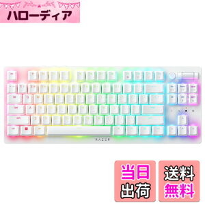 �y���������zRazer ���C�U�[ DeathStalker V2 Pro Tenkeyless White Edition Linear Optical Switch �Q�[�~���O�L�[�{�[�h ���^�I�v�e�B�J���X�C�b�` ���C�����X 2.4GHz Bluetooth Type-C Chroma �p��z�� �f�X�X�g�[�J�[�u