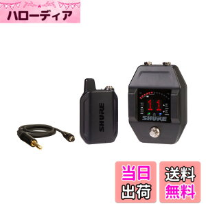 �y���������zSHURE GLX-D16+ / 6+ �M�^�[�y�_���E���C�����X�V�X�e�� �M�^�[/�x�[�X ���C�����X�� ���� 2.4GHz �ȒP�E����ڑ��y�������K�i�z �F�F�u���b�N