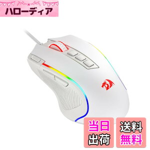 �y���������zRedragon M612 �Q�[�~���O�}�E�X �F�F�z���C�g�A�T�C�Y�F83 x 40 x 128mm