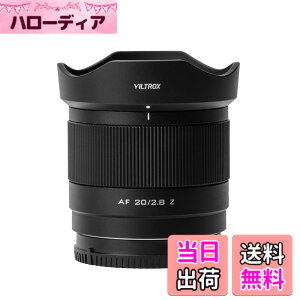 �y���������zViltrox AF �P�œ_�����Y �j�R�� Z�}�E���g �F�F�u���b�N�A�T�C�Y�FAF 20mmF2.8