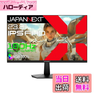 �y���������zJAPANNEXT 23.8�C���` IPS�p�l������ 180Hz�Ή� �t��HD(1920x1080)�𑜓x �Q�[�~���O���j�^�[ JN-IPS238G180F 1ms(GTG/MPRT) HDMI DP sRGB:100% PS5:120Hz�ڑ� �y2�N�z �F�F�u���b�N�A�T�C�Y�F23.8�C���`