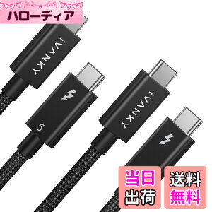 �y���������zThunderbolt 5 �P�[�u�� �F�F�u���b�N�A�T�C�Y�F1m+1m