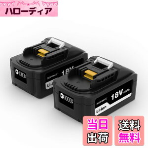 �y���������zDIGIFORCE �}�L�^ 18V/10.8V/14.4V/40V �o�b�e���[ �݊� BL1860B/BL1830B/BL1030B/BL1460B 10.0h/6.0Ah/3.0Ah ���{���[�J�[ ��e�� �|���@ �d���H��p �F�F�u���b�N�A�T�C�Y�F�y2�Z�b�g�z