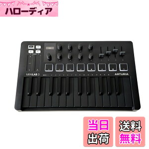 �y���������zArturia MIDI �L�[�{�[�h �R���g���[���[ MiniLab 3 �F�F�f�B�[�v�E�u���b�N